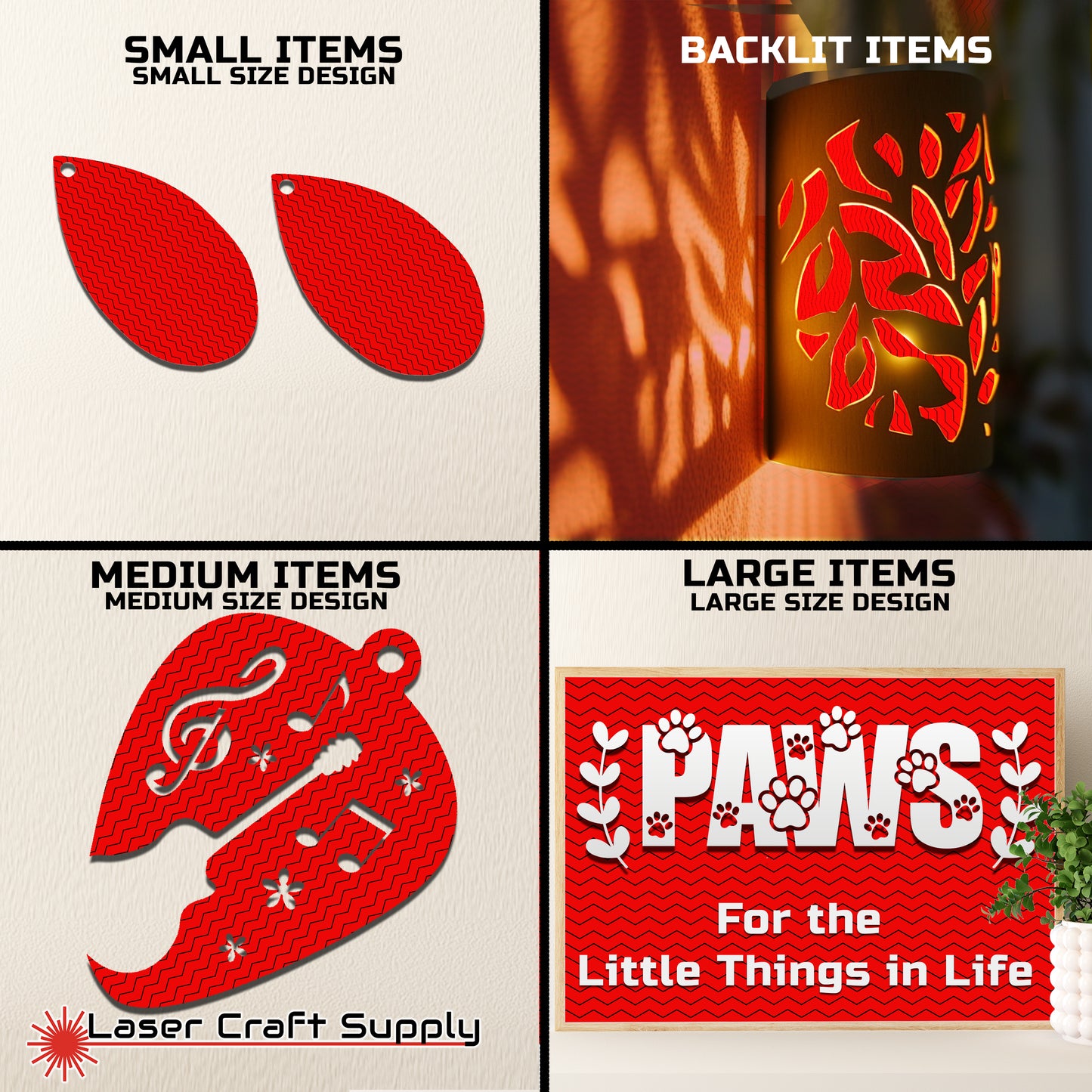 Black and Red Chevron