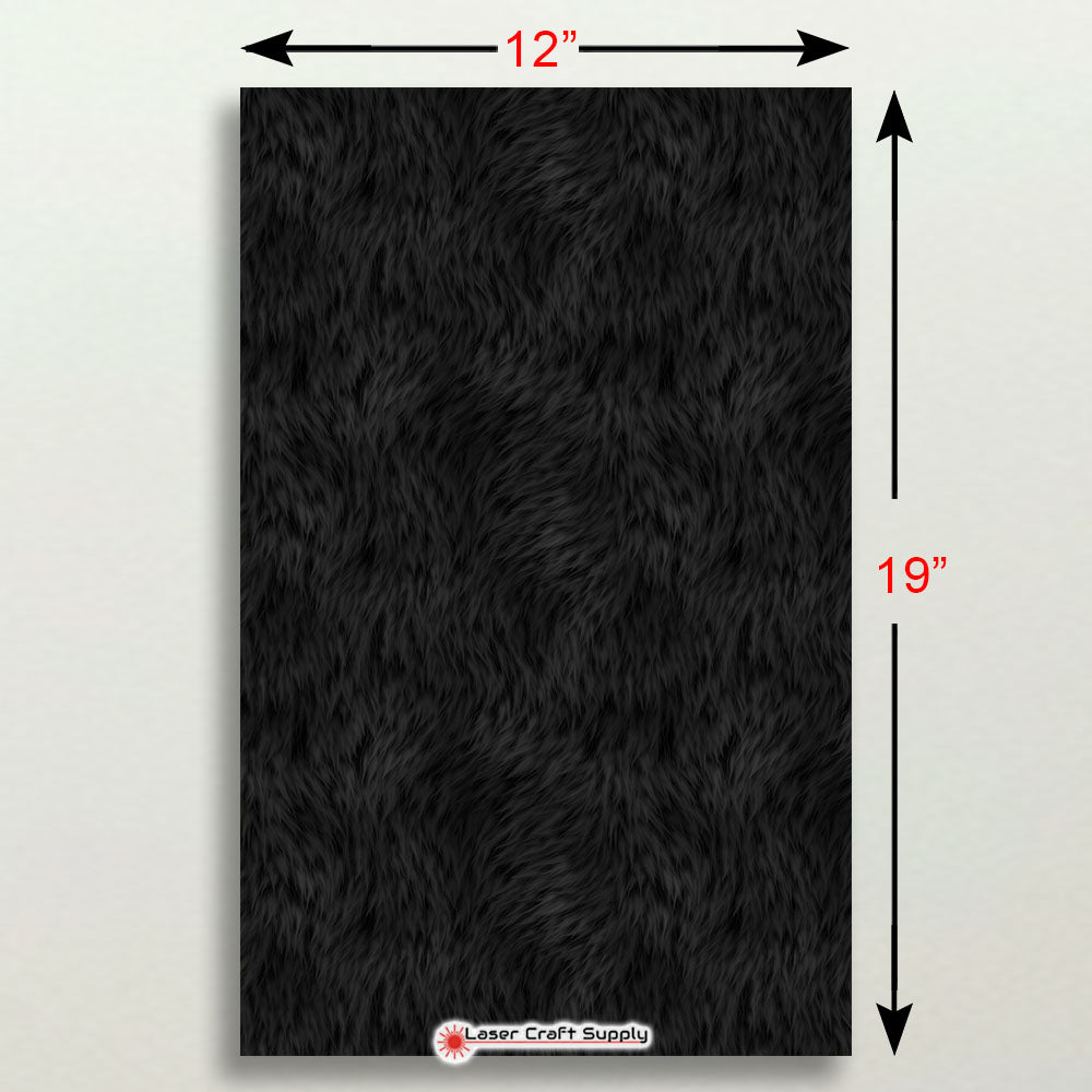 Black with Sheen Fur - FULL SHEET