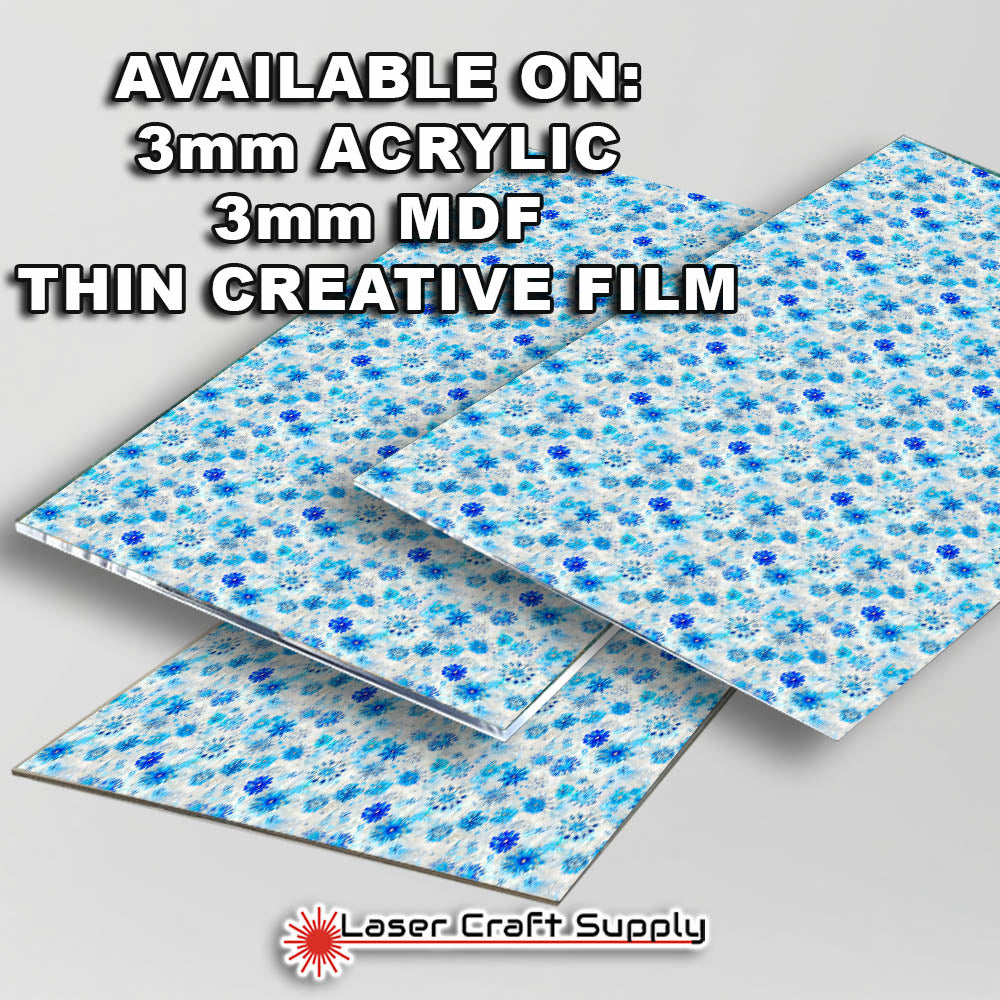 Blue Christmas Snowflakes - Creative Cast