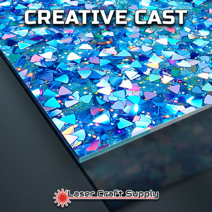 Creative Cast Acrylics - Blue Confetti