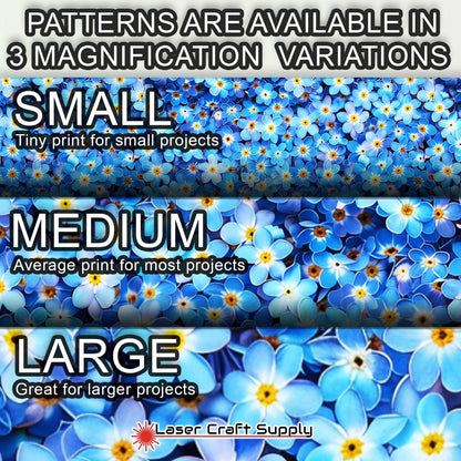 Creative Cast Acrylics - Blue Flowers All Over