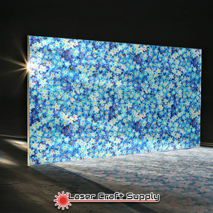 Creative Cast Acrylics - Blue Flowers All Over