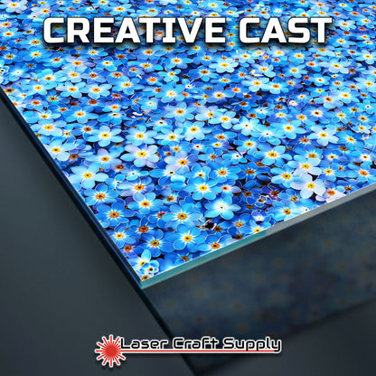 Creative Cast Acrylics - Blue Flowers All Over