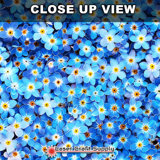 Creative Cast Acrylics - Blue Flowers All Over