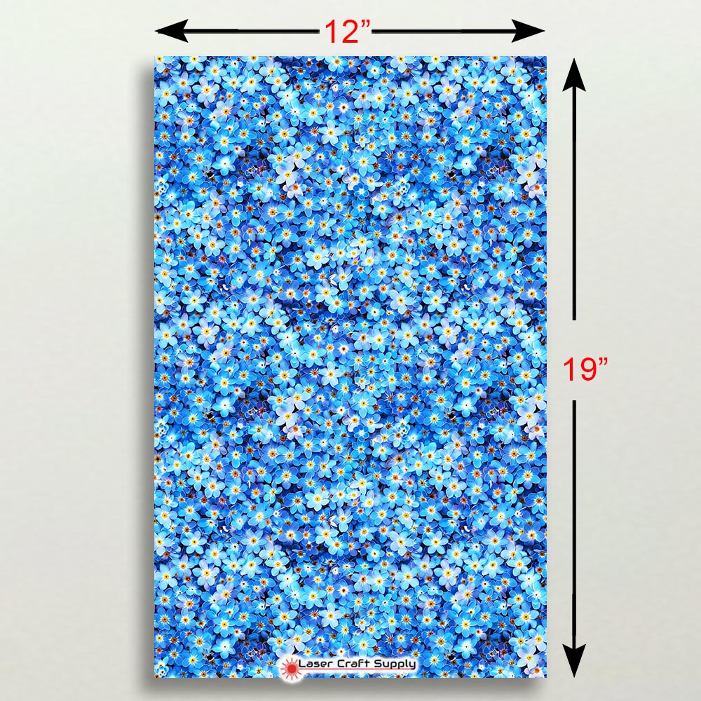 Creative Cast Acrylics - Blue Flowers All Over