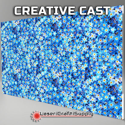 Creative Cast Acrylics - Blue Flowers All Over