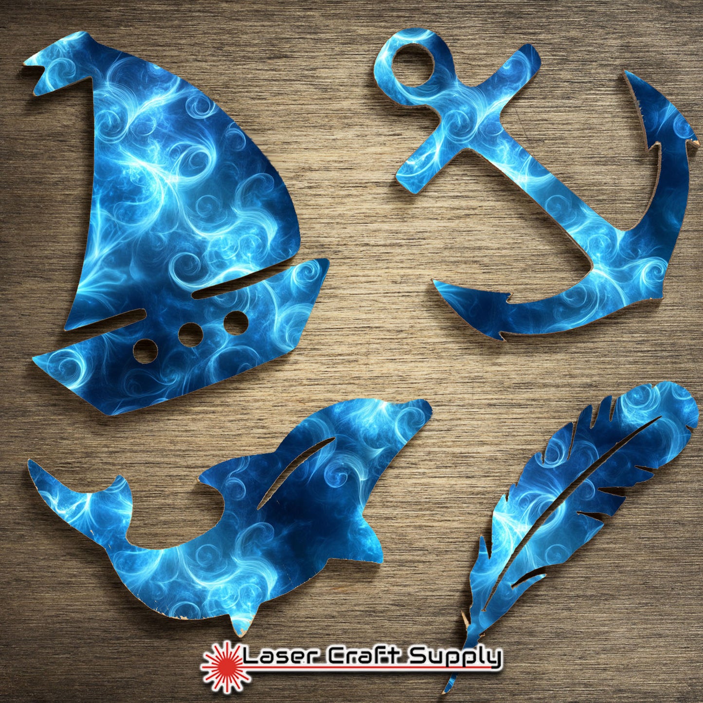 Creative Cast Acrylics - Blue Magic Swirls