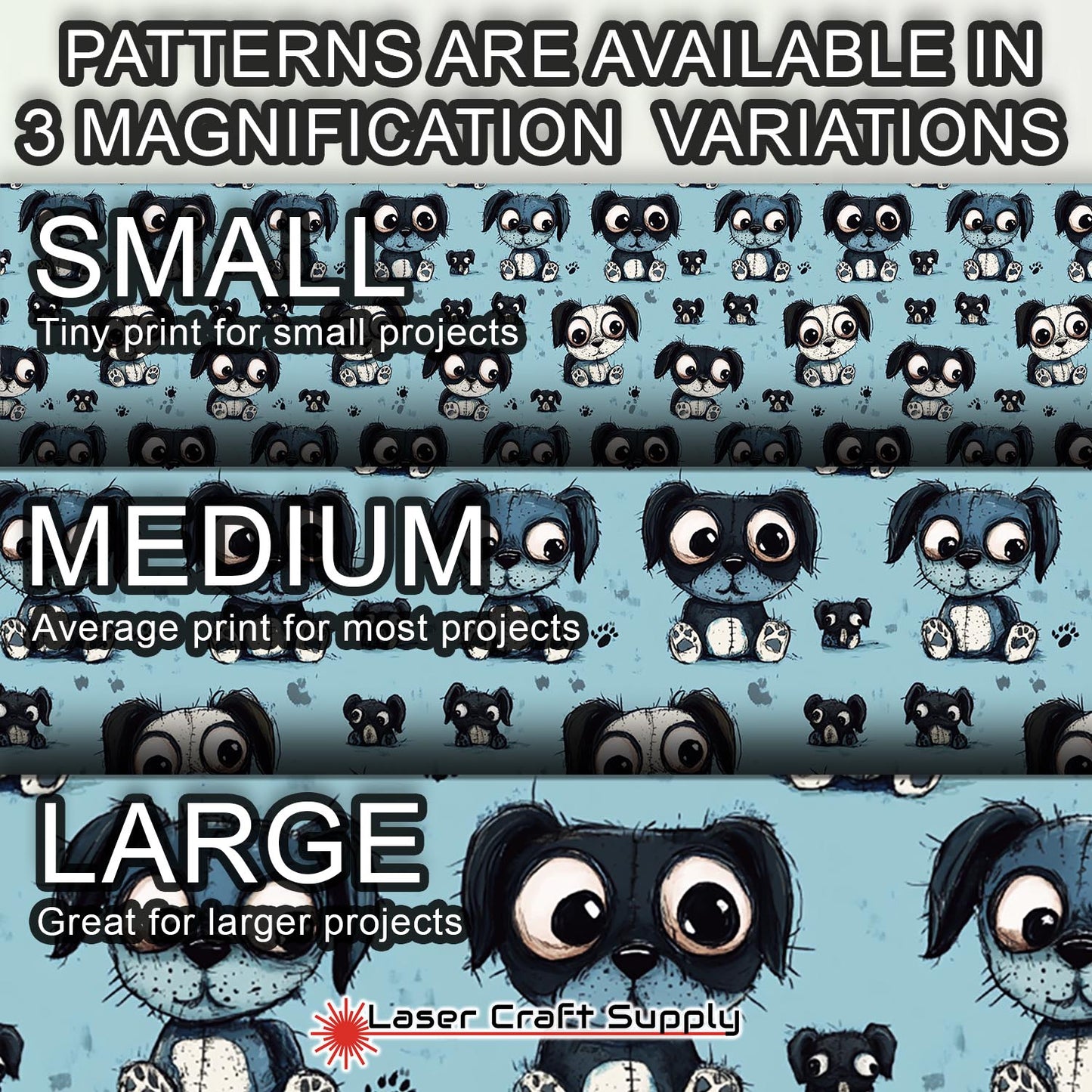 Creative Cast Acrylics - Blue Pups