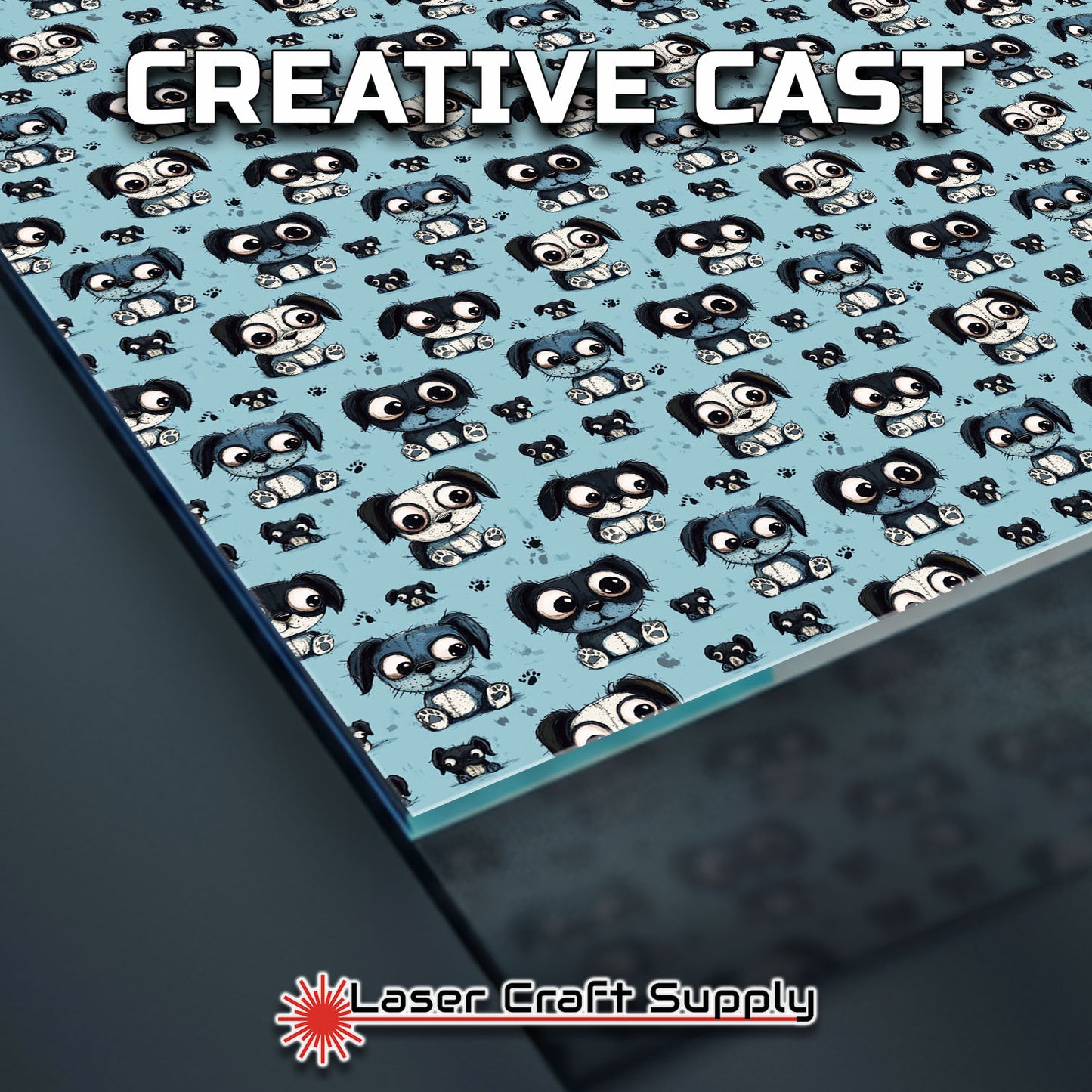 Creative Cast Acrylics - Blue Pups