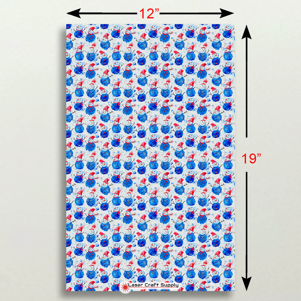 Blue Snowmen with Hats - Creative Cast