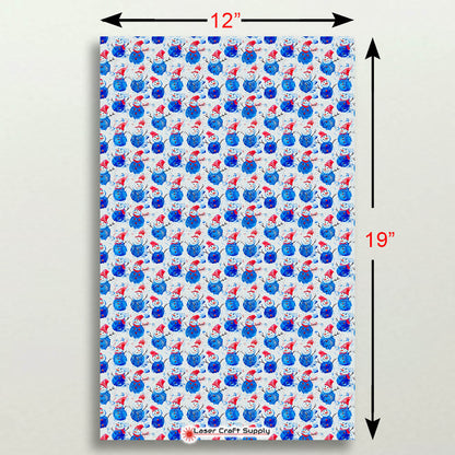 Blue Snowmen with Hats - Creative Cast