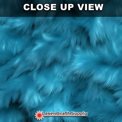 Blue Teal Fur - FULL SHEET
