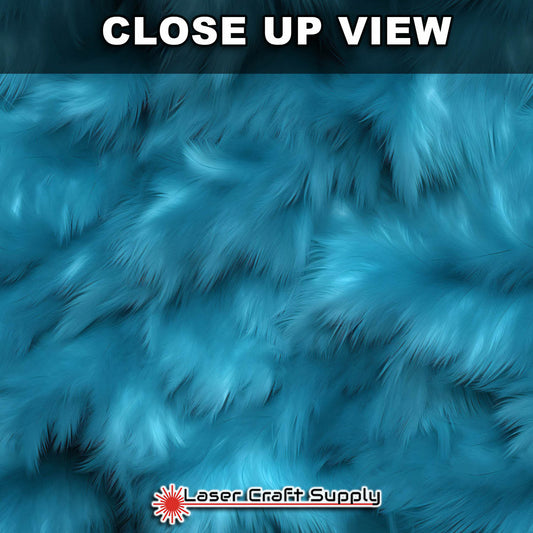 Blue Teal Fur - FULL SHEET