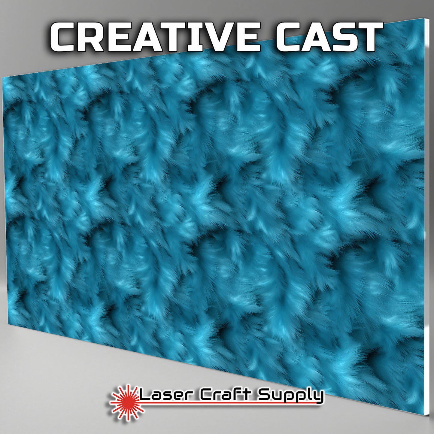 Blue Teal Fur - FULL SHEET