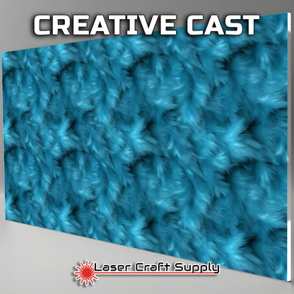 Blue Teal Fur - FULL SHEET