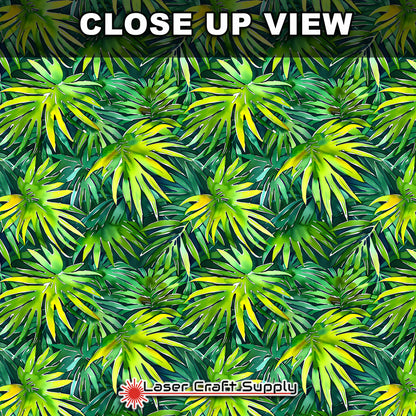 Bright Green Palm Leaves