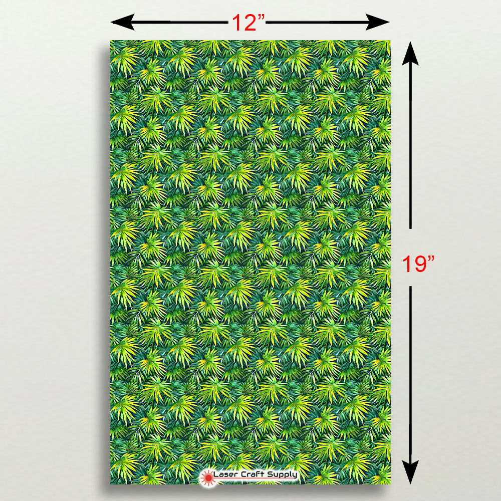 Bright Green Palm Leaves
