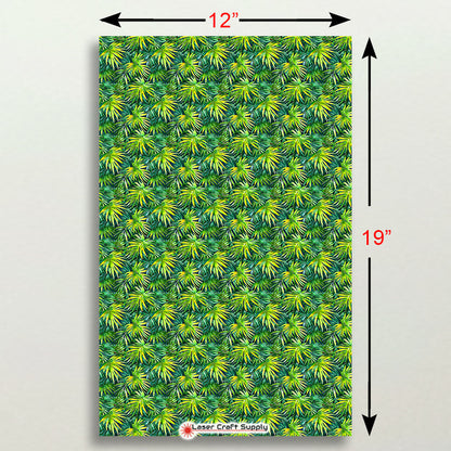 Bright Green Palm Leaves
