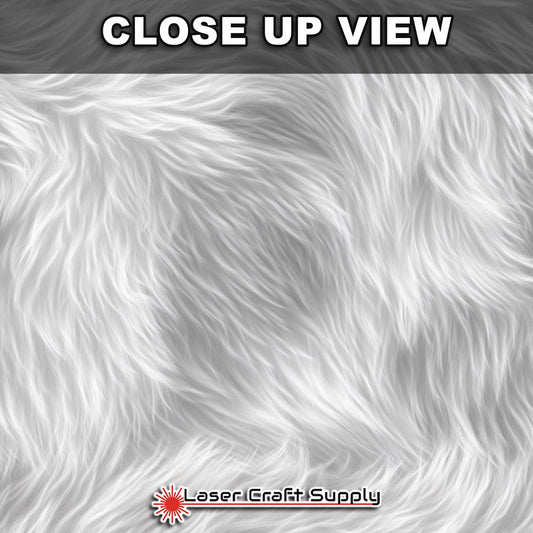 Bright White Pom Fur  - FULL SHEET
