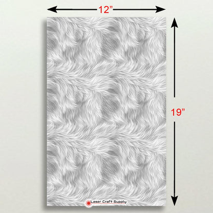 Bright White Pom Fur  - FULL SHEET