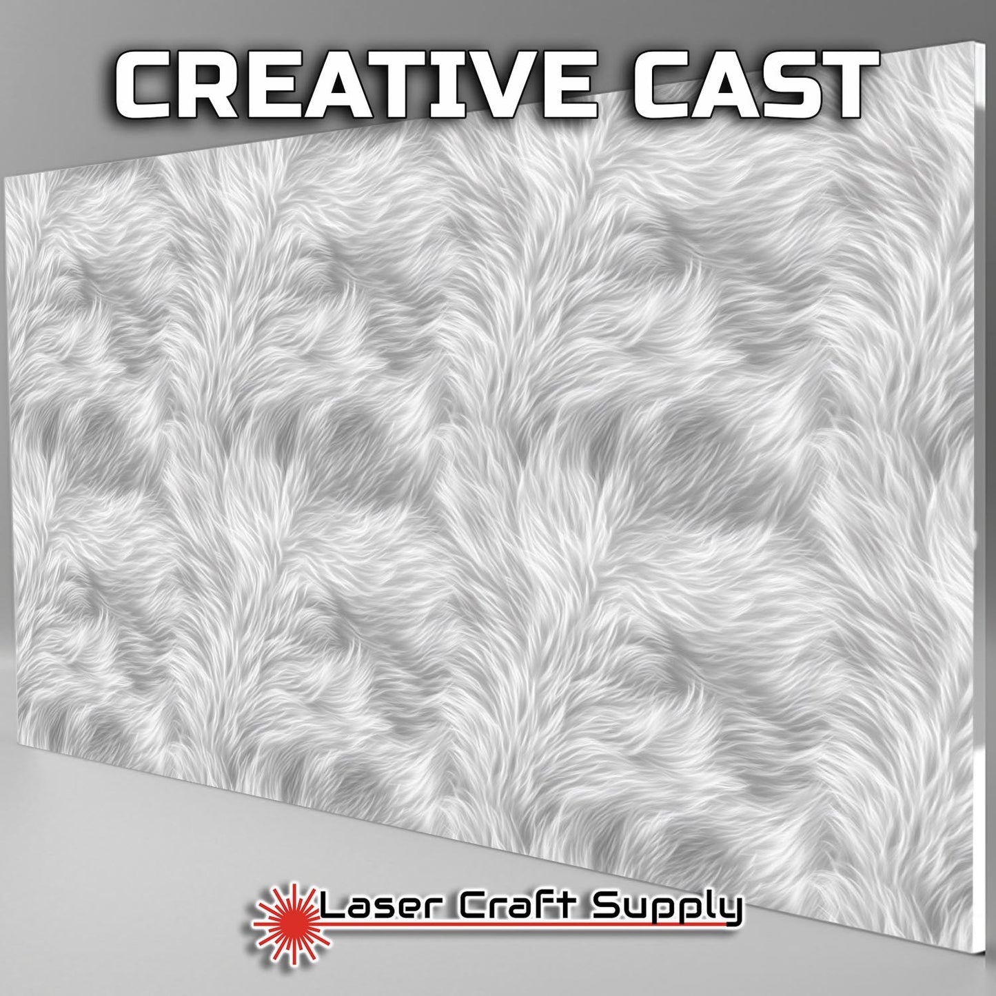 Bright White Pom Fur  - FULL SHEET