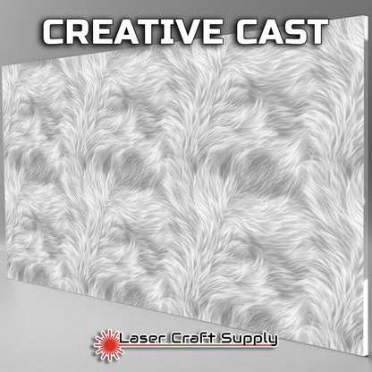 Bright White Pom Fur  - FULL SHEET