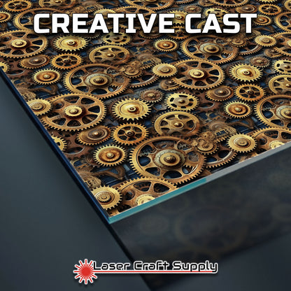 Creative Cast Acrylics - Bronze Gears