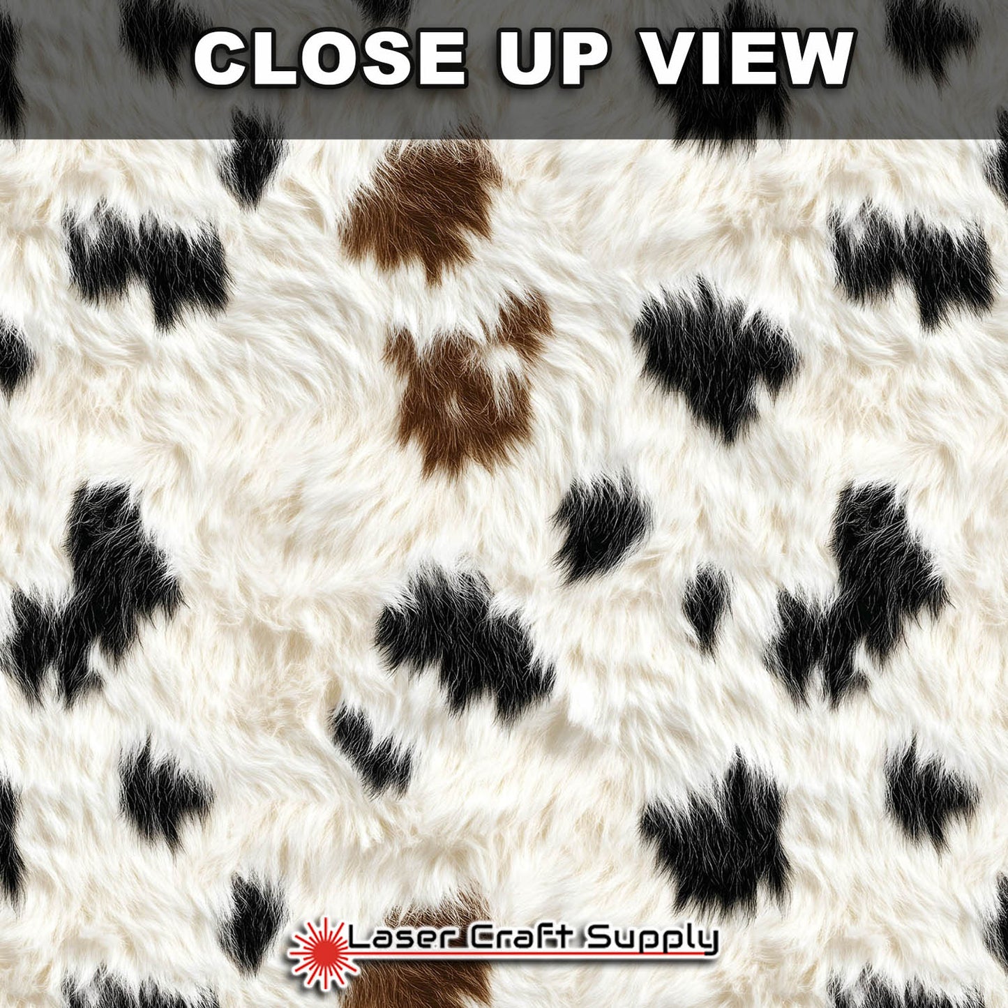Brown and Black Cow Fur - FULL SHEET