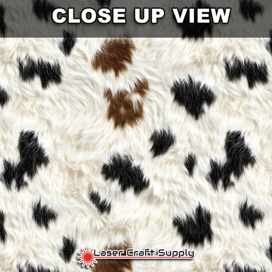 Brown and Black Cow Fur - FULL SHEET