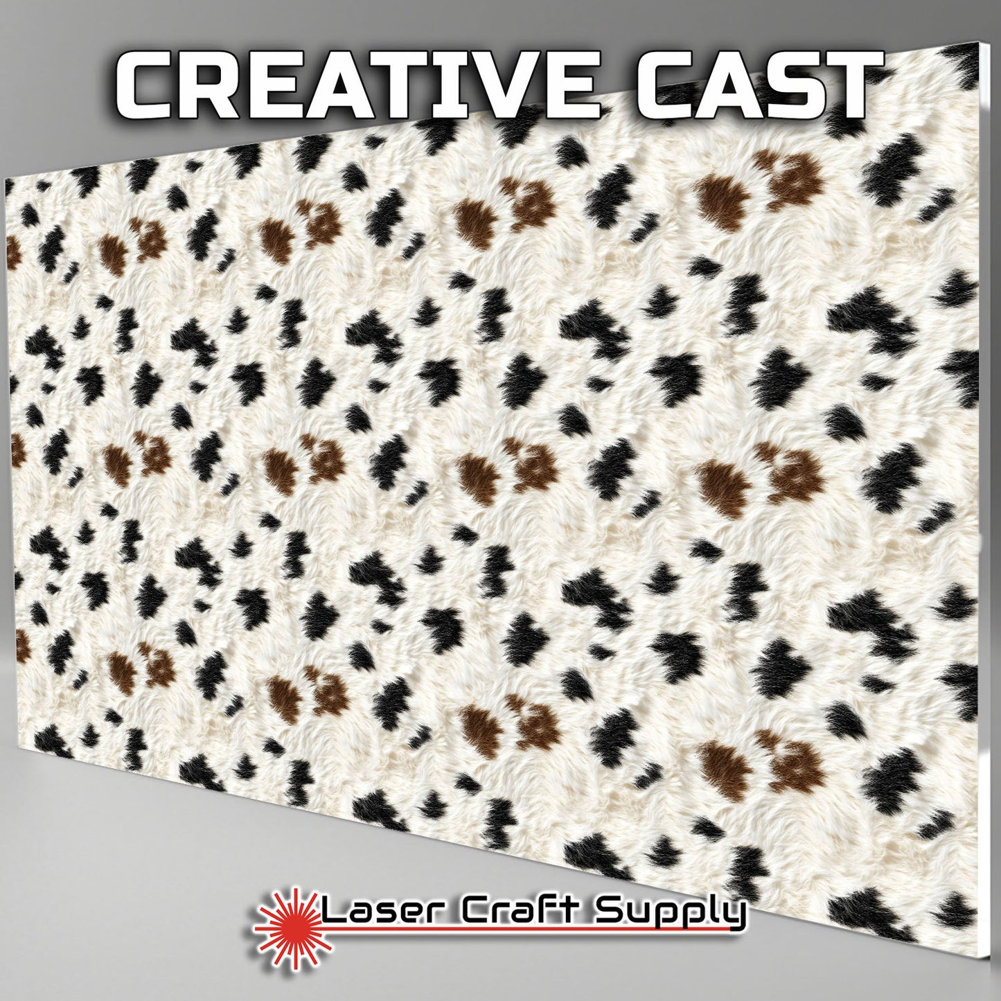 Brown and Black Cow Fur - FULL SHEET