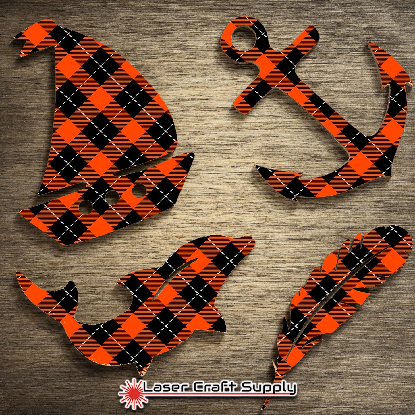 Creative Cast Acrylics - FALL Buffalo Plaid