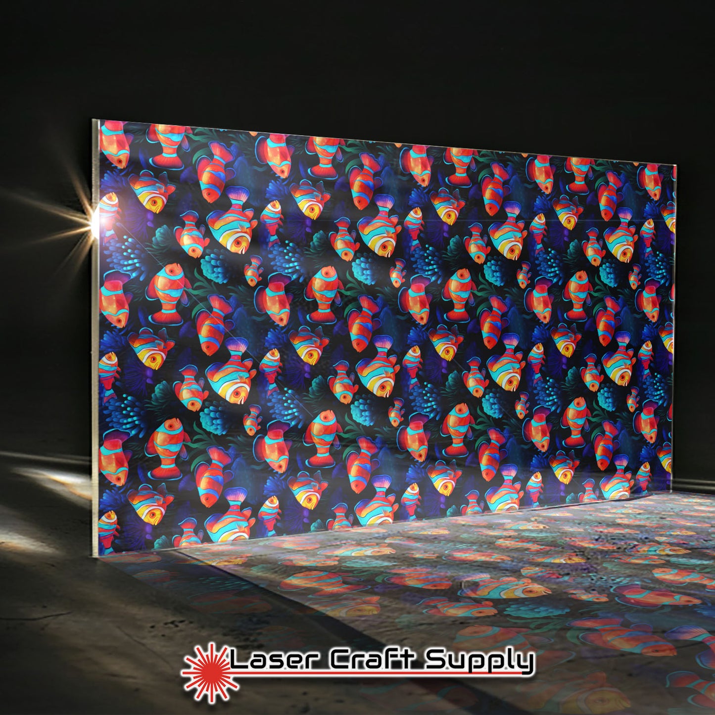 Creative Cast Acrylics - Clownfish on Dark Blue