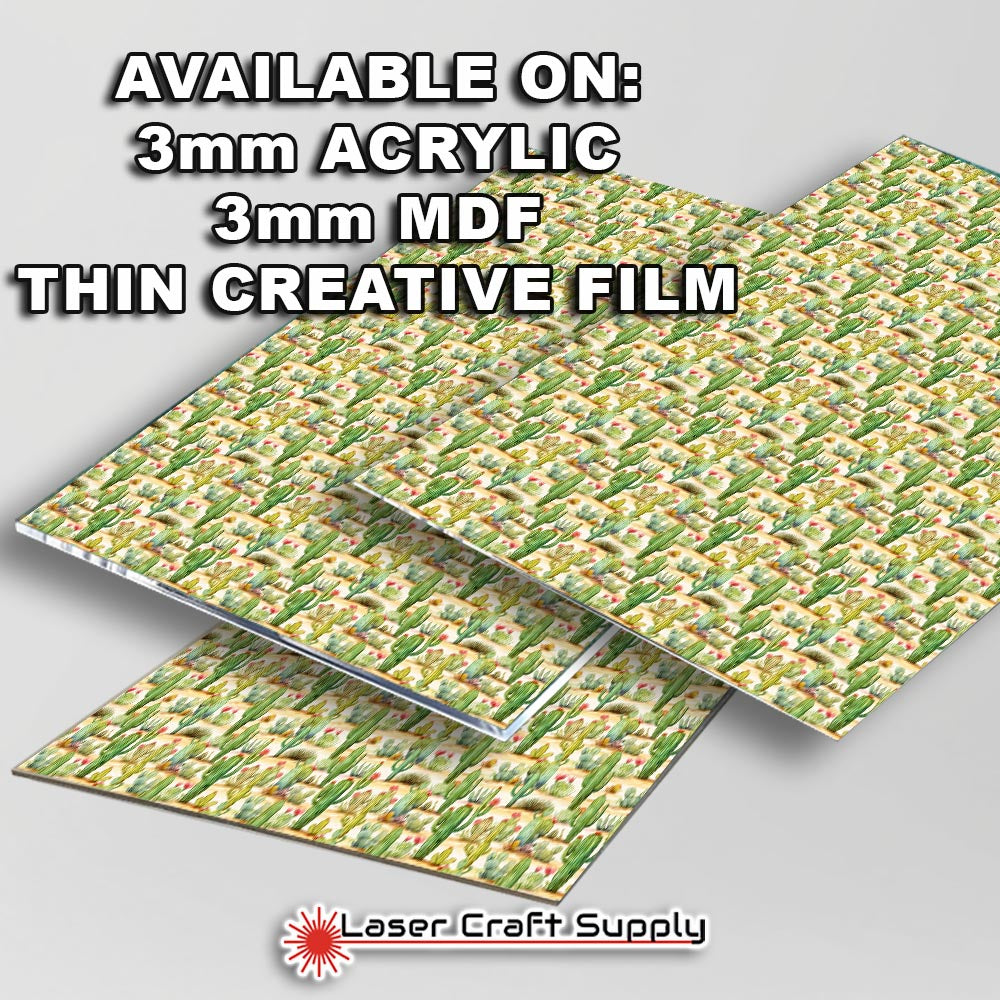 Creative Cast Acrylics - Cactus on Tan