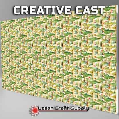 Creative Cast Acrylics - Cactus on Tan