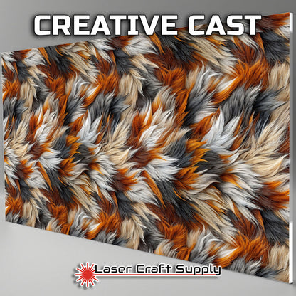 Calico Fox Fur - FULL SHEET