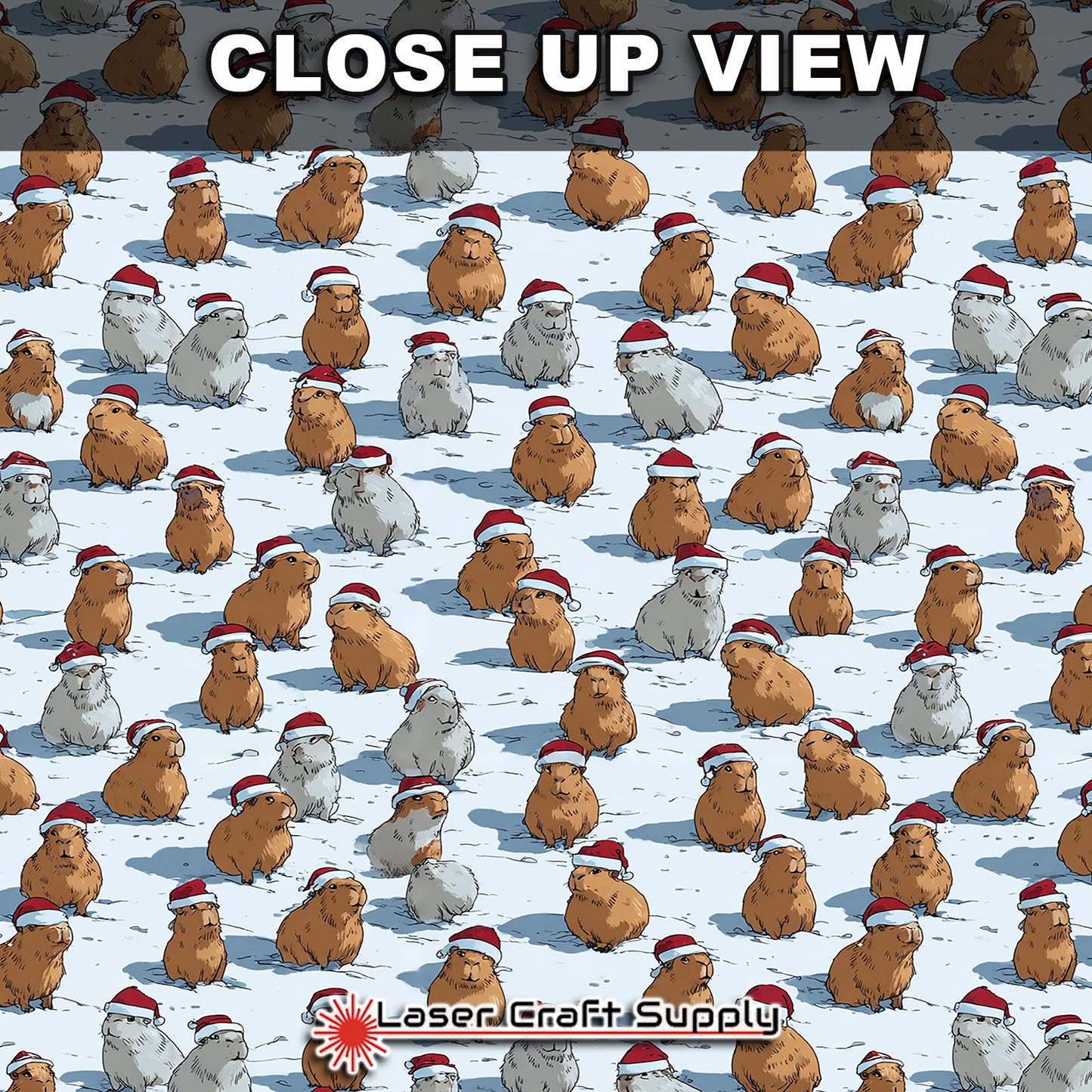 Capybaras In the Snow