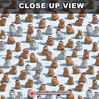 Capybaras In the Snow