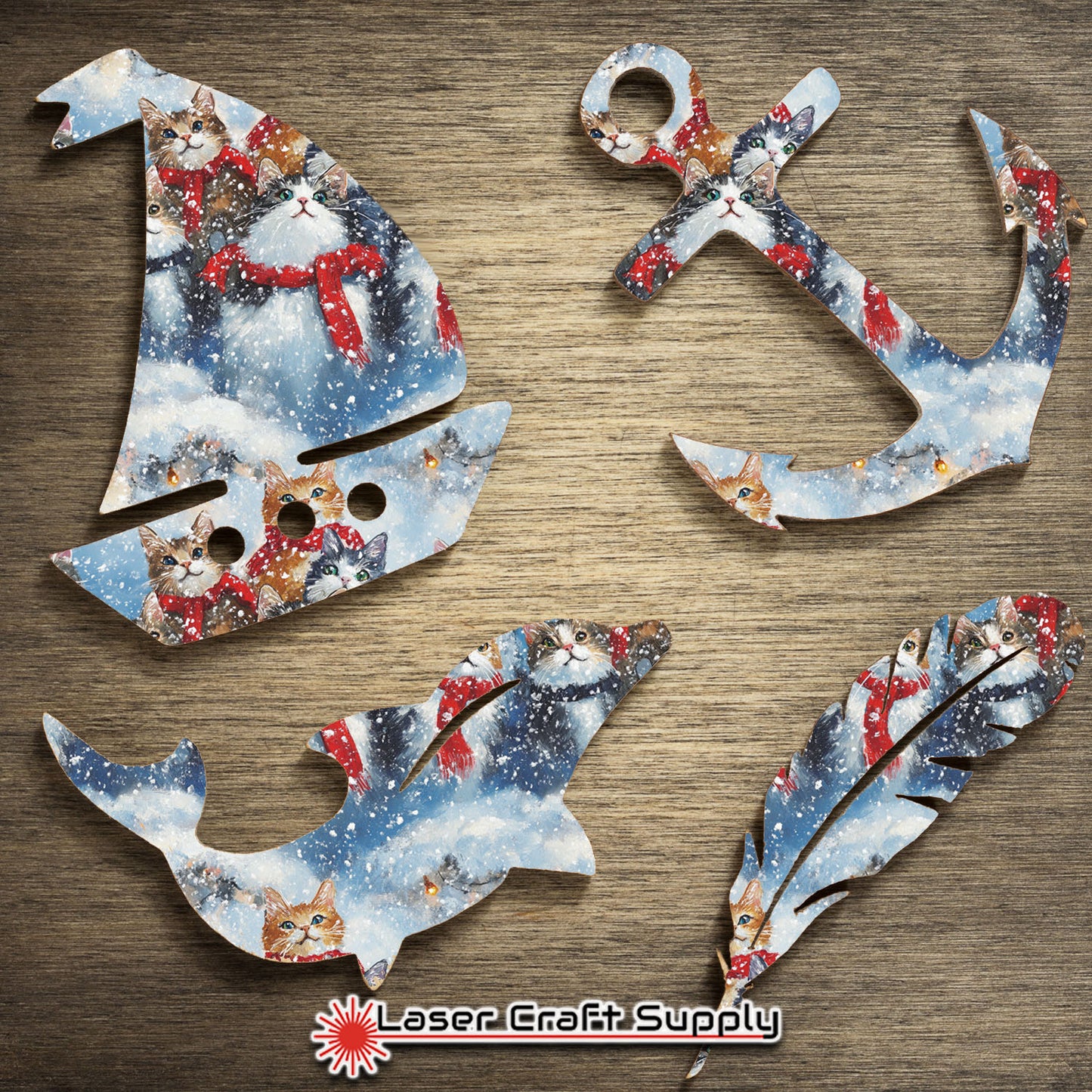 Creative Cast Acrylics - Cat Choir Christmas