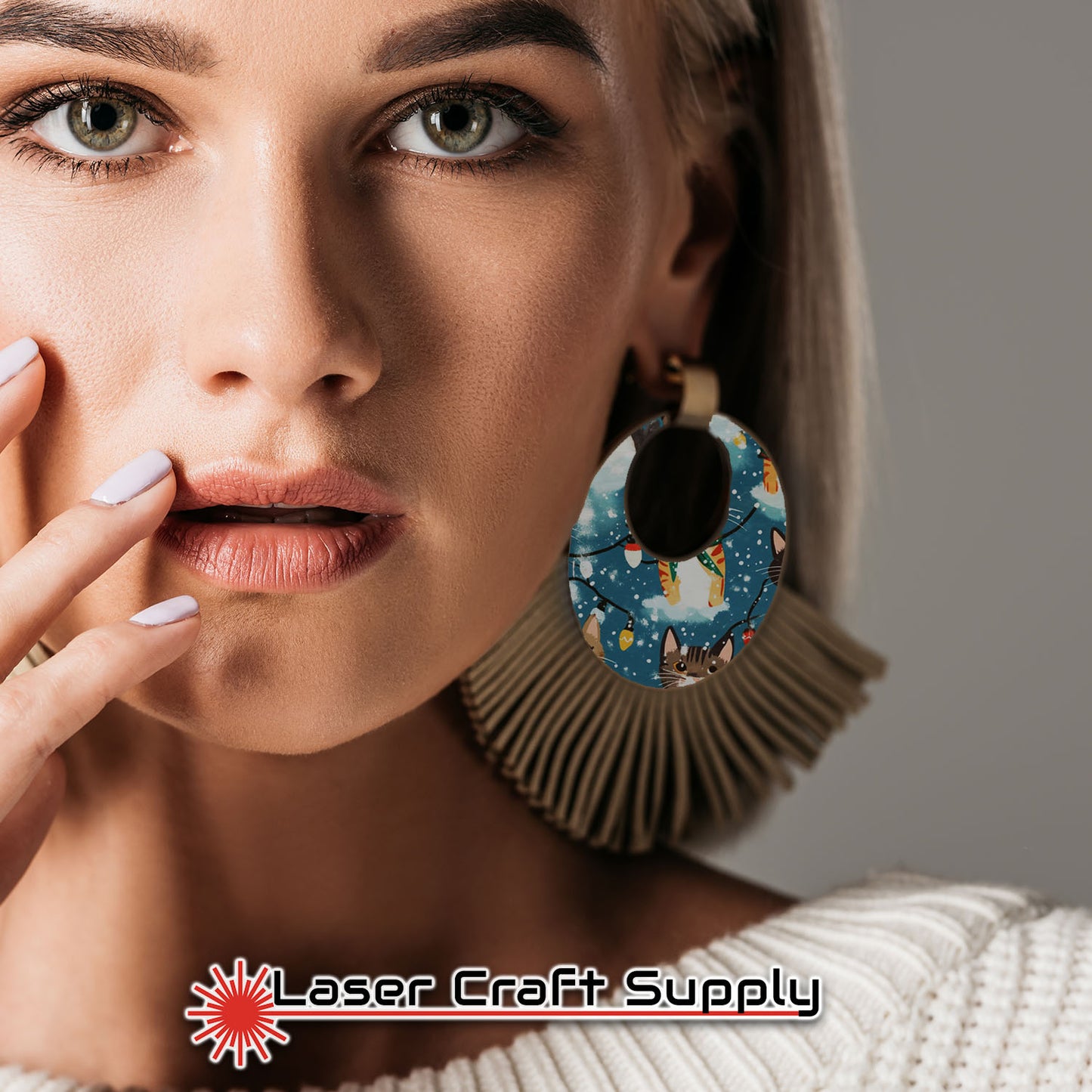 Creative Cast Acrylics - Cats and Christmas Lights