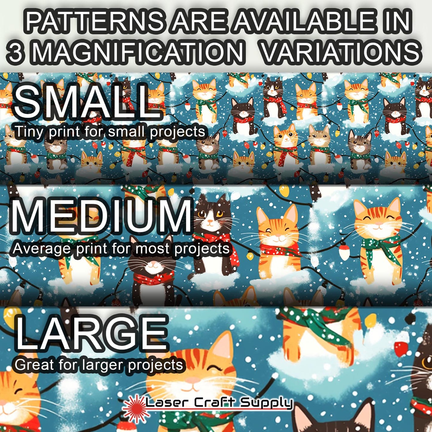 Creative Cast Acrylics - Cats and Christmas Lights