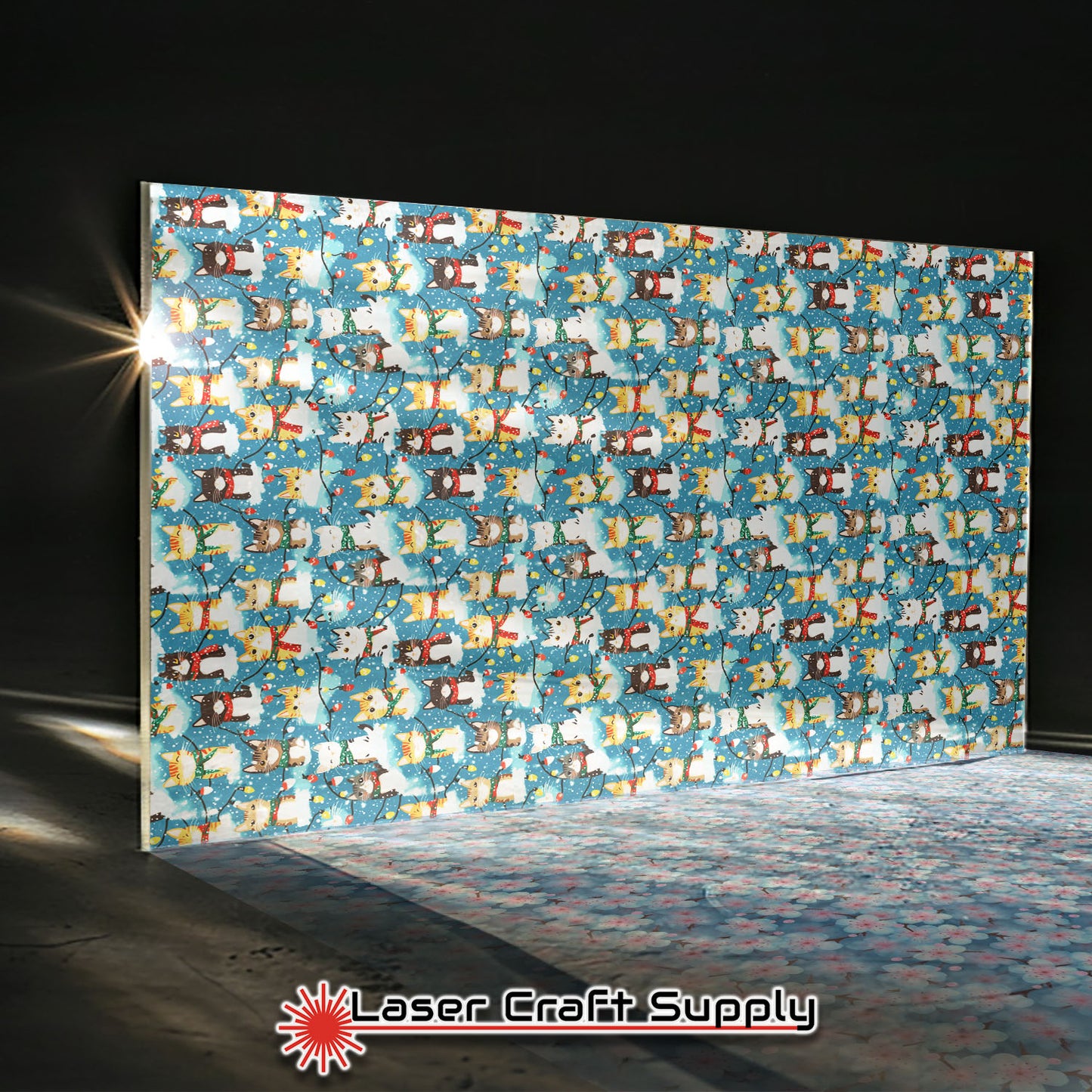 Creative Cast Acrylics - Cats and Christmas Lights