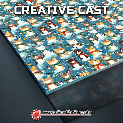 Creative Cast Acrylics - Cats and Christmas Lights