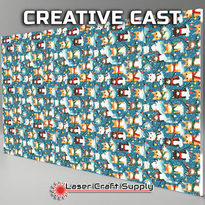 Creative Cast Acrylics - Cats and Christmas Lights