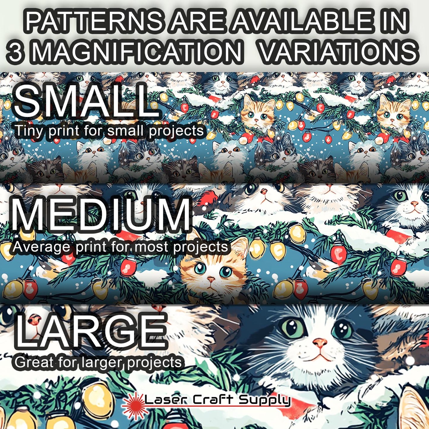 Creative Cast Acrylics - Cats in Christmas Garland