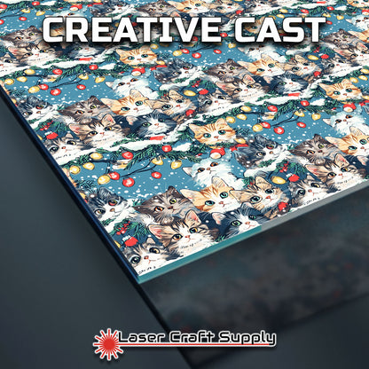Creative Cast Acrylics - Cats in Christmas Garland