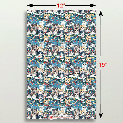 Creative Cast Acrylics - Cats in Christmas Garland