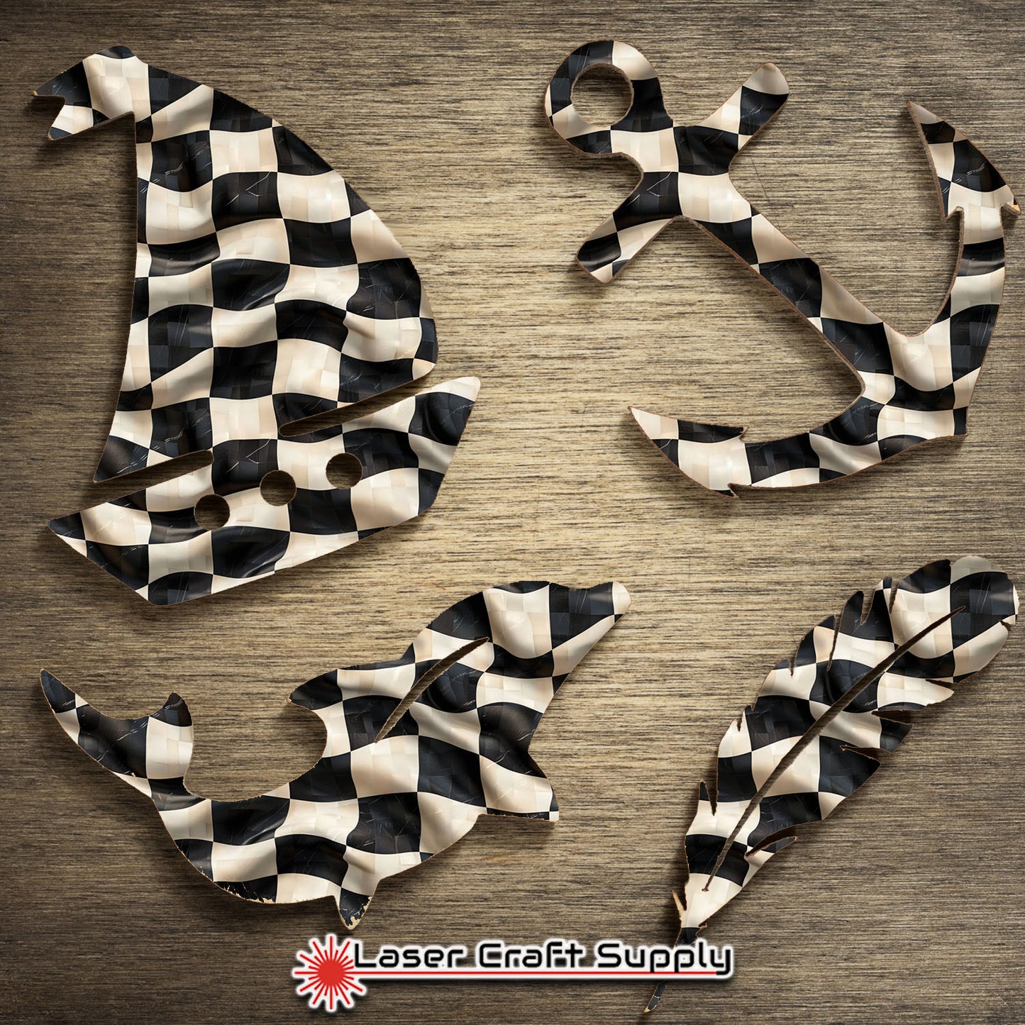 Creative Cast Acrylics - Checkered Flag