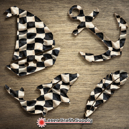 Creative Cast Acrylics - Checkered Flag