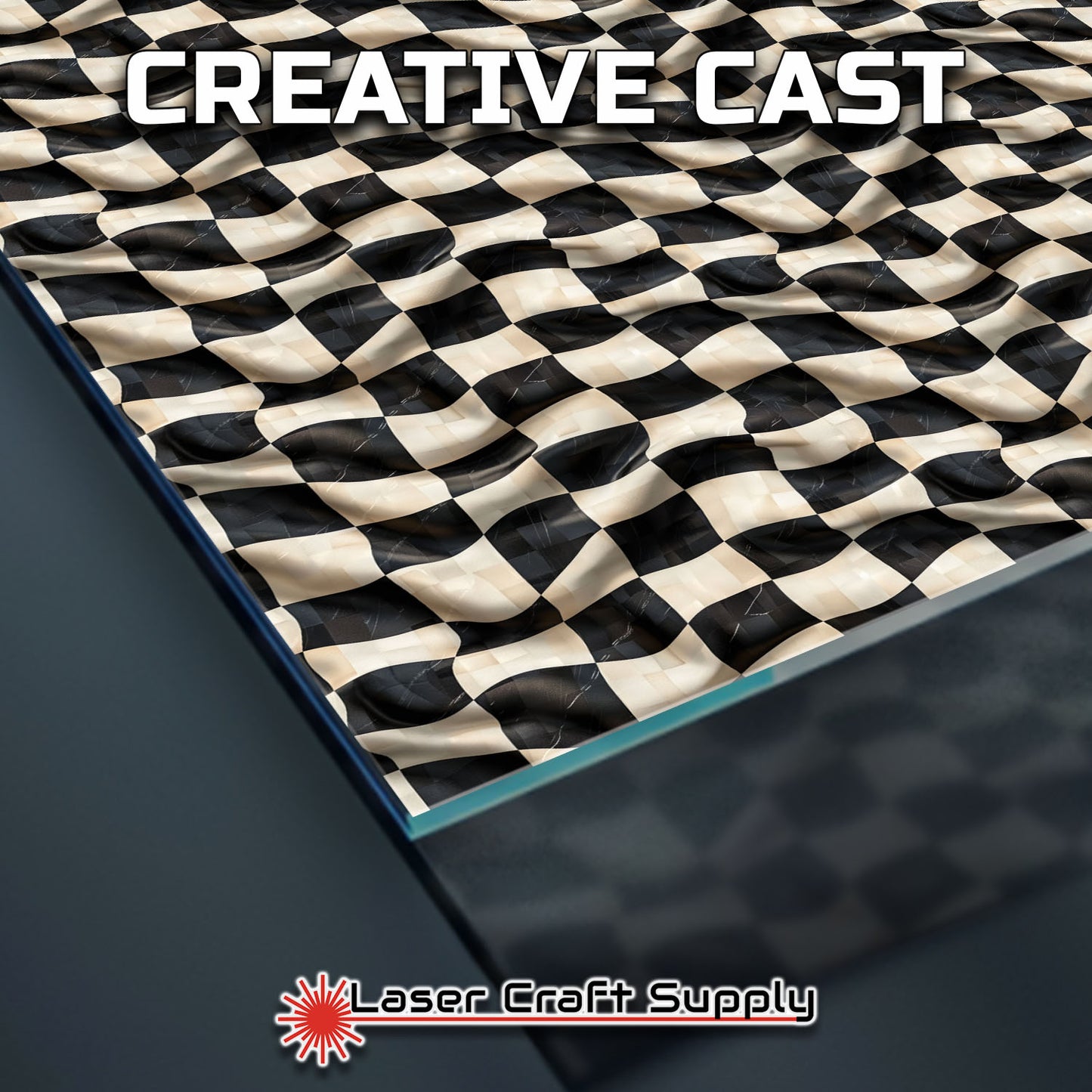 Creative Cast Acrylics - Checkered Flag