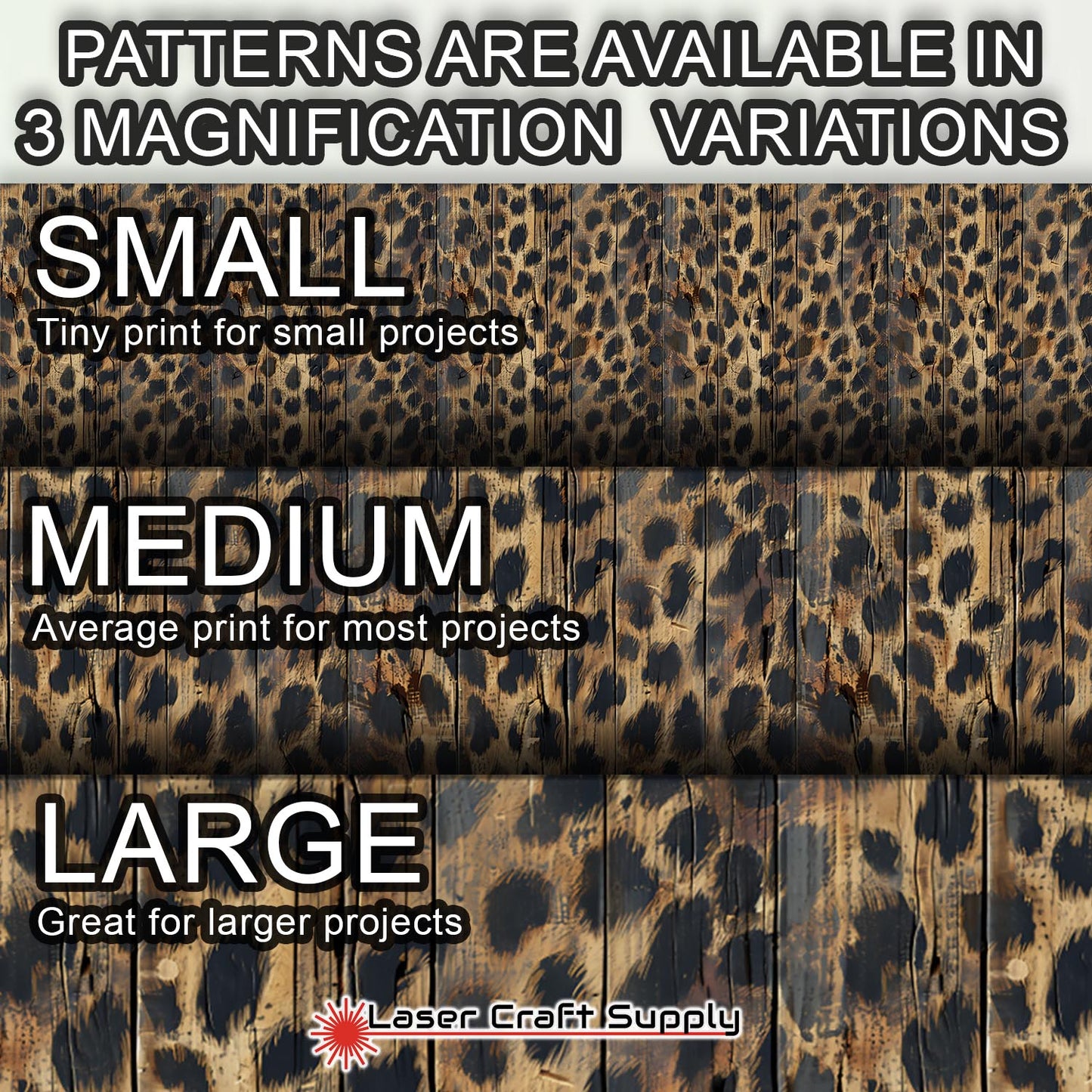 Creative Cast Acrylics - Cheetah Planks